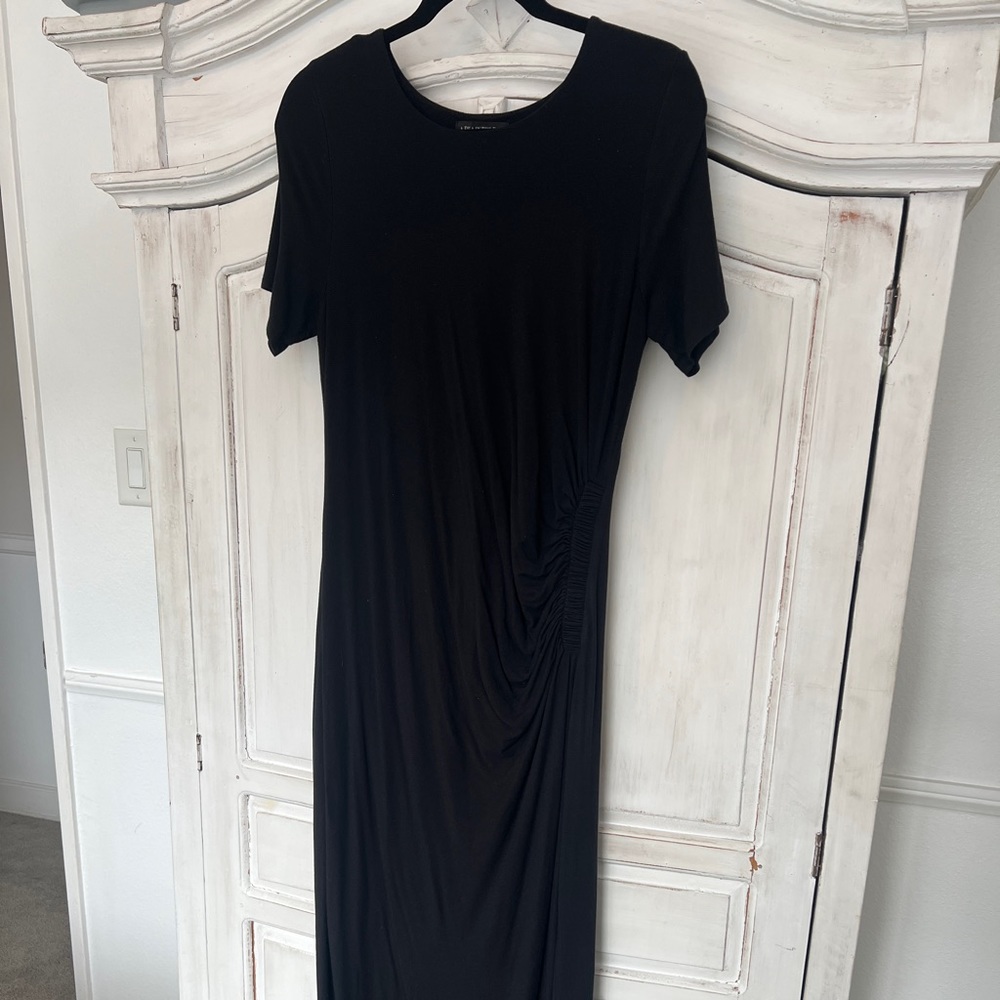 A Pea in the Pod black Maxi maternity dress